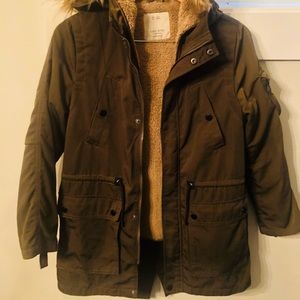 Zara boys parka jacket